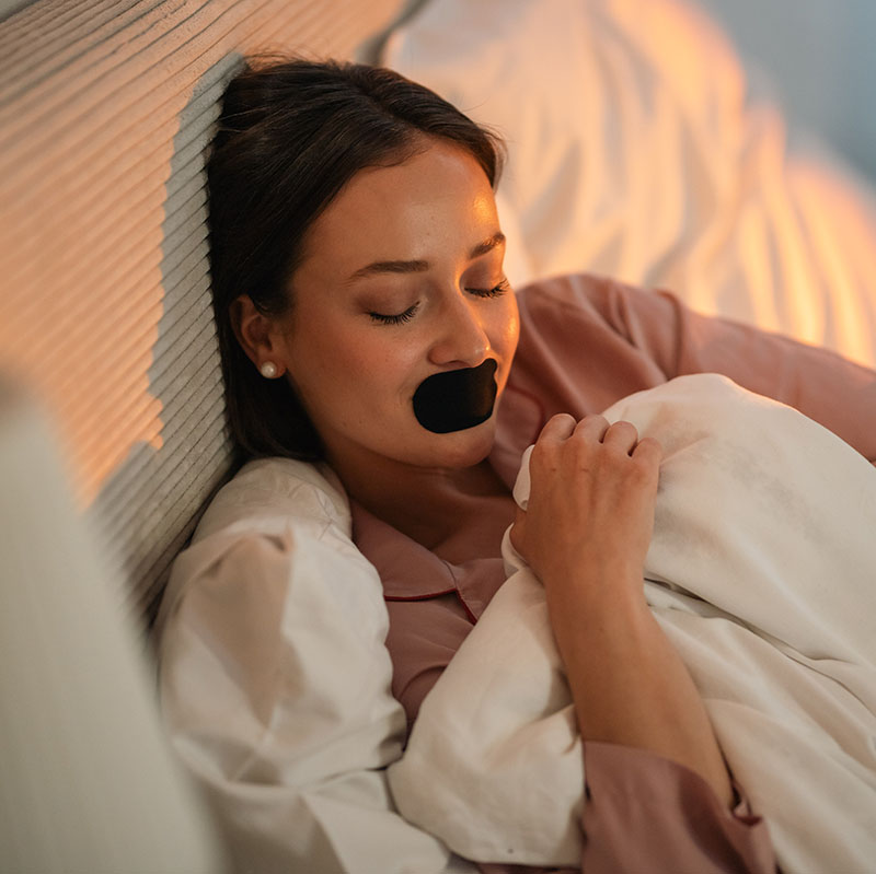 Anwendung von Lunesto Mouth Tape